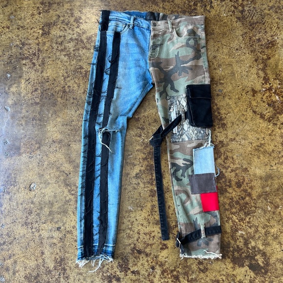 valabasas Other - Valabasas Patchwork Camo Contrast Jeans
